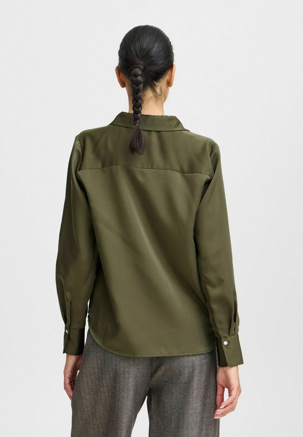 BYDolora - Button-down blouse - olive night3