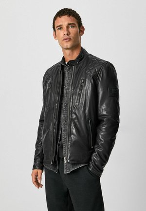 PEARSON - Giacca di pelle - black