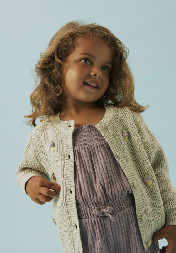 Strickjacke - peyote melange