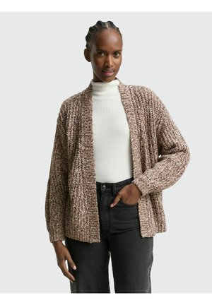 Strickjacke - brown neps