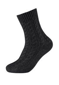 ONLINE WOMEN COSY CABLE STITCH SOCKS 2 PACK - Zoknik - black