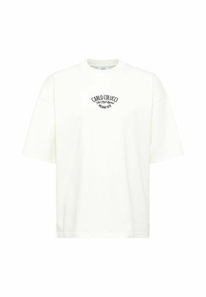 Carlo Colucci, CARLO COLUCCI T-SHIRT - THE KNIT LEGEND FELICI - T-shirt print - weiß