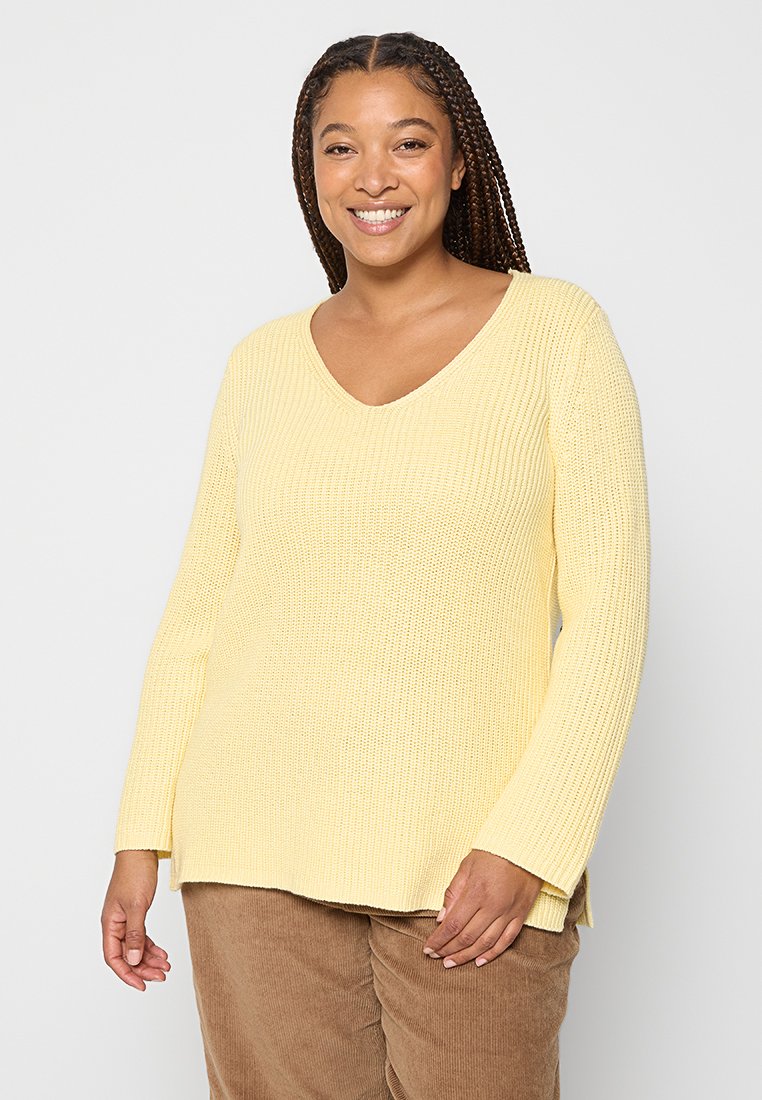 Kaffe Curve Trui geel