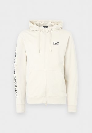 TRAIN LOGO SERIES EXTENDED LOGO UNISEX - Φούτερ με φερμουάρ - fog