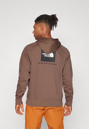 RAGLAN BOX HOODIE - Majica s kapuljačom - smokey brown