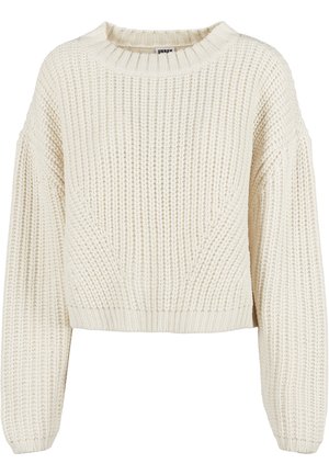 WIDE - Strickpullover - whitesand