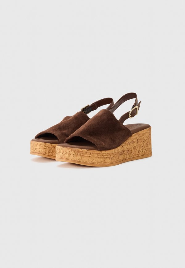 Wedge sandals - mocca2