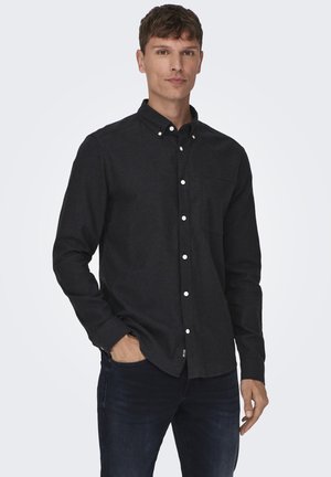 ONSGUDMUND SOLID SHIRT - Button down-skjorte - schwarz