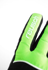 Reusch TEDDY GORE-TEX - Gants - black/neon green