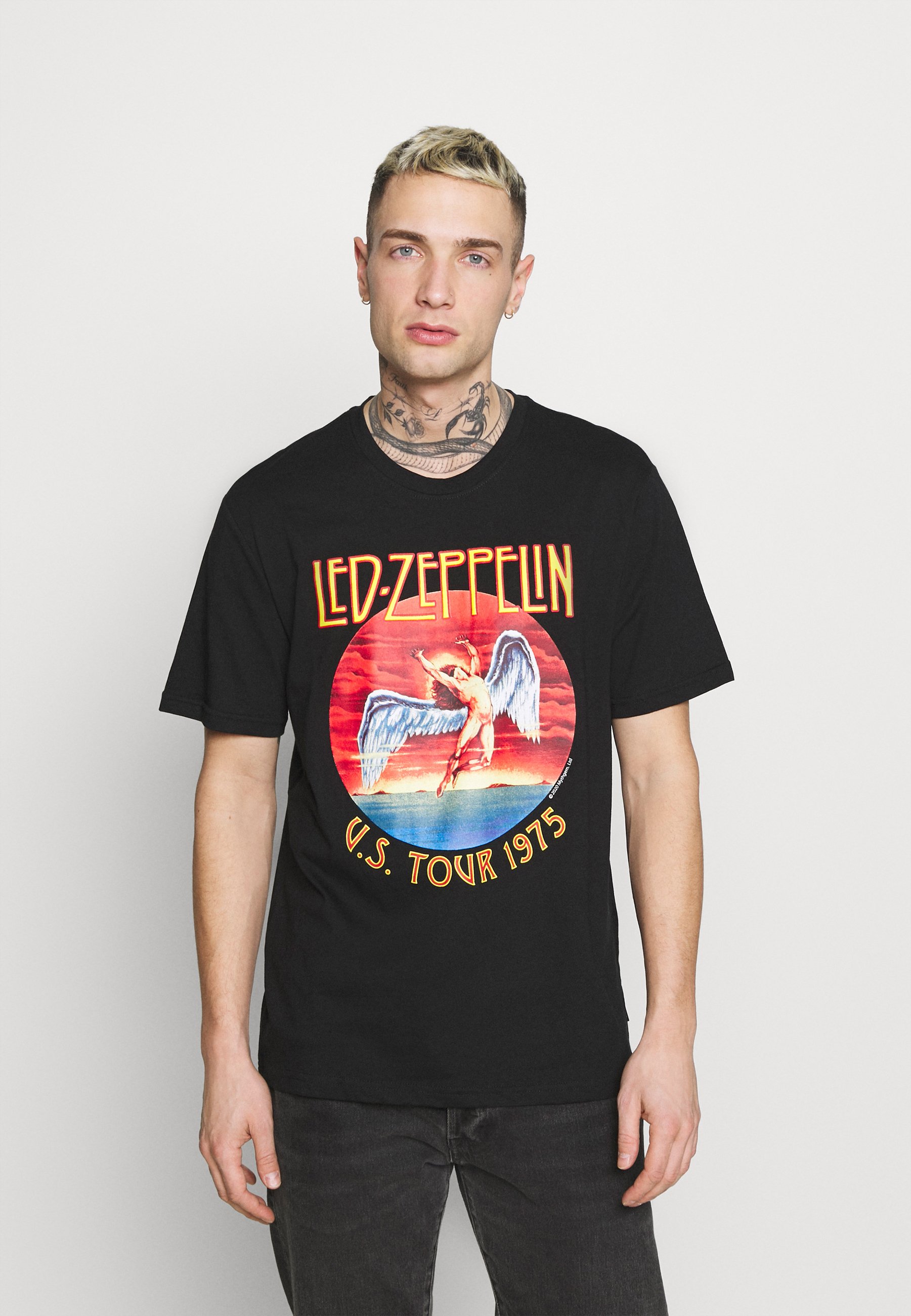 LIFE TEE - Print T-shirt - black 