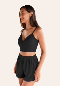 Cupshe CHIC  TWO-PIECE LOUNGE SET - Pyjama - black