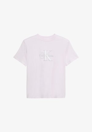 Calvin Klein Jeans, CLASSIC GLITTER MONOLOGO TEE - Μπλουζάκι με στάμπα - crystal blush