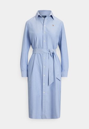 Polo Ralph Lauren BELTED COTTON OXFORD SHIRTDRESS - Marškininė suknelė - blue