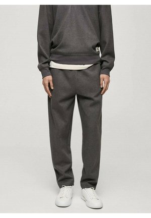 Pantalon classique - mottled grey