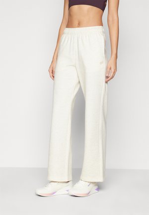 COZY WIDE LEG SWEATPANT - Teplákové kalhoty - bone heather