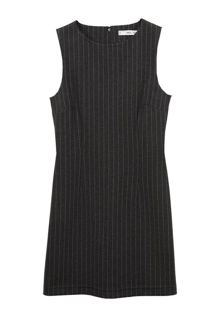 Mango Etui-jurk grijs