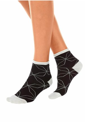 H.I.S 4 PACK - Socken - schwarz weiß gemustert