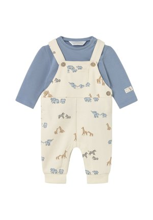 ESTAMPADO SET - Camiseta de manga larga - arena y azul