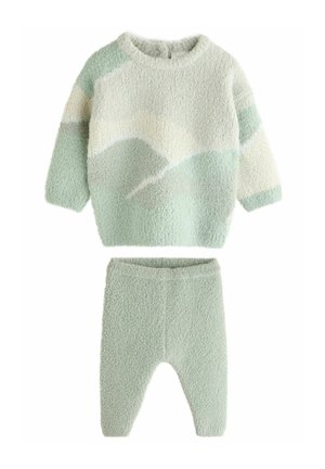 SET - Pulover iz flisa - sage green