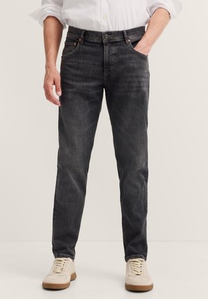 bugatti AUS STRETCH HANDCRAFTED - Jeans Tapered Fit - dunkelgrau