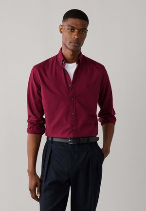 Hackett London, HACKETT LONDON SHIRT ESS GMT DYED OXFORD - Camisa - oxblood red