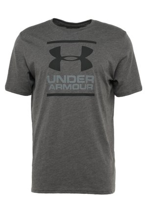 Under Armour, FOUNDATION SS - T-Shirt print - charcoal medium heather/graphite/black