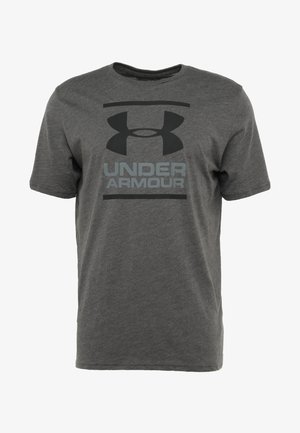 Under Armour, FOUNDATION SS - T-Shirt print - charcoal medium heather/graphite/black