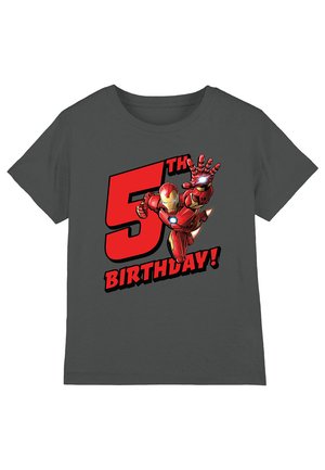 Marvel IRON MAN BIRTHDAY 5 - Print T-shirt - dark grey