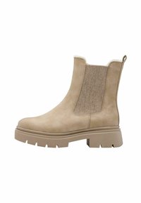 Marco Tozzi CHELSEA  - Bottines à plateau - beige