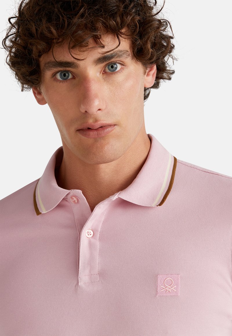 Benetton Polo Burdeos Hombre United Colors Of Benetton Polo Pink/rosa