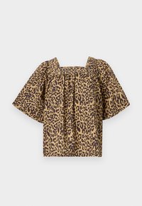 VIJUNE SQUARE NECK - Bluse - black