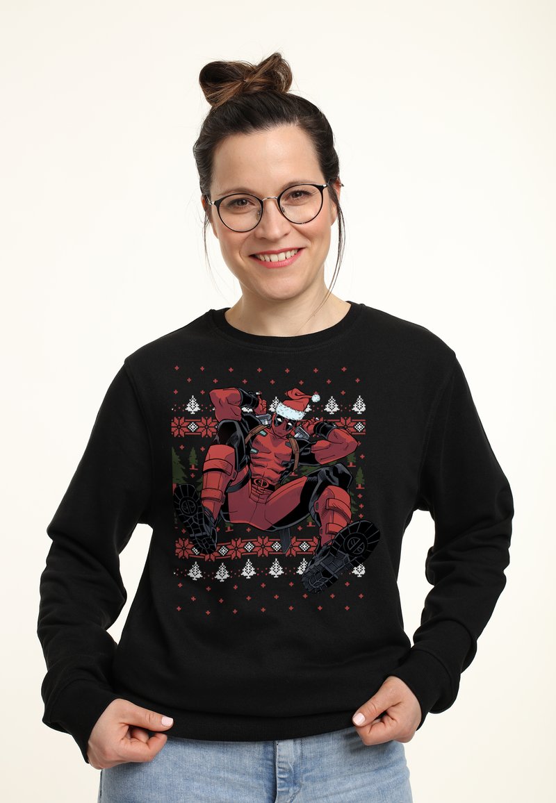Marvel DEADPOOL CHRISTMAS KILLER - Felpa - black
