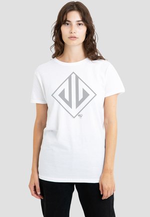 Cotton Soul, SUPERMAN 2025 JUSTICE GANG LOGO - Print T-shirt - white