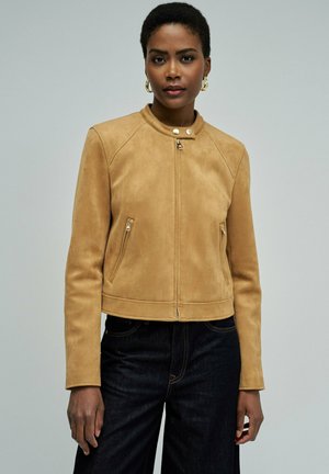 Veste en similicuir - braun