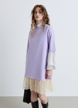 Calliope, ABITO TINTA UNITA - Abito a t-shirt - lilla