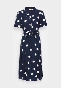 VIALA - Skjortekjole - navy/white