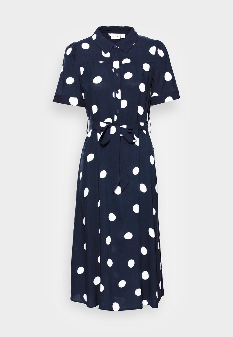Robe midi chemisier à pois femme - BOUTIQUE CAPRICES Robe midi chemisier à pois femme - BOUTIQUE CAPRICES