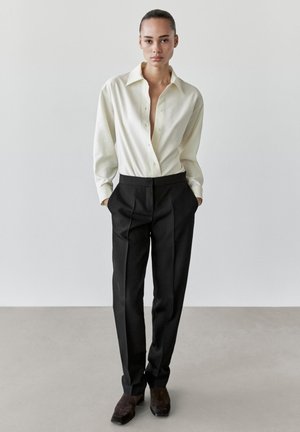 Massimo Dutti CREPE - Chino - black
