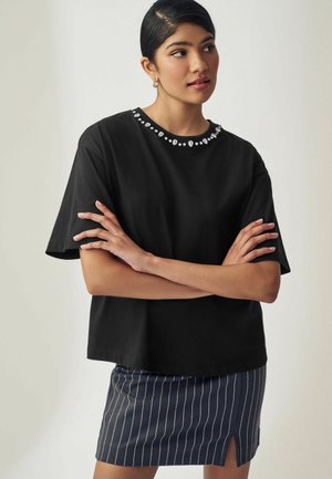 SHORT SLEEVE  - Tričko s potlačou - black