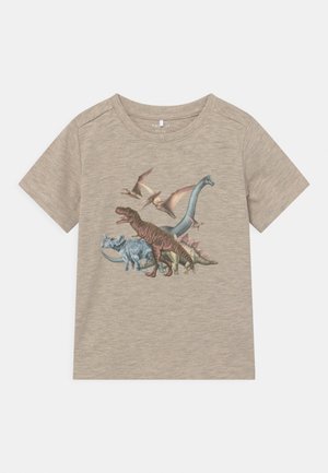 NMMDUGO - T-shirt print - peyote melange