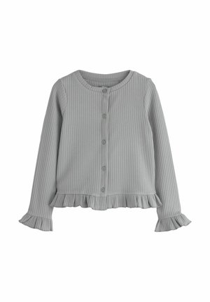 Next, LONG SLEEVE FRILL CARDIGAN - Strickjacke - grey