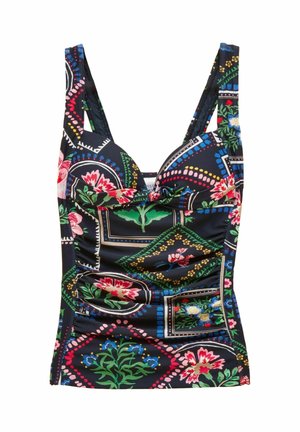 JASMINE TANKINI - Bikiinide ülaosa - navy floral