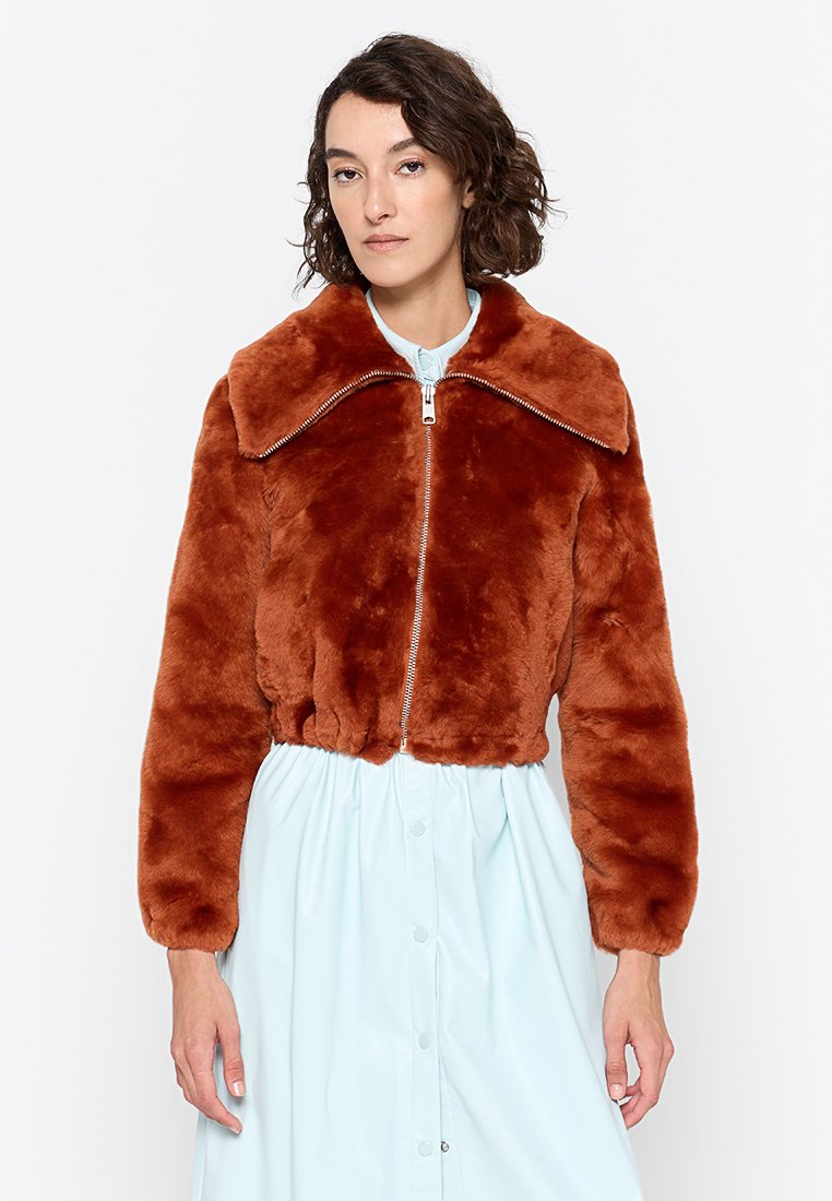 AllSaints Leren jas oranje AllSaints Leren jas oranje