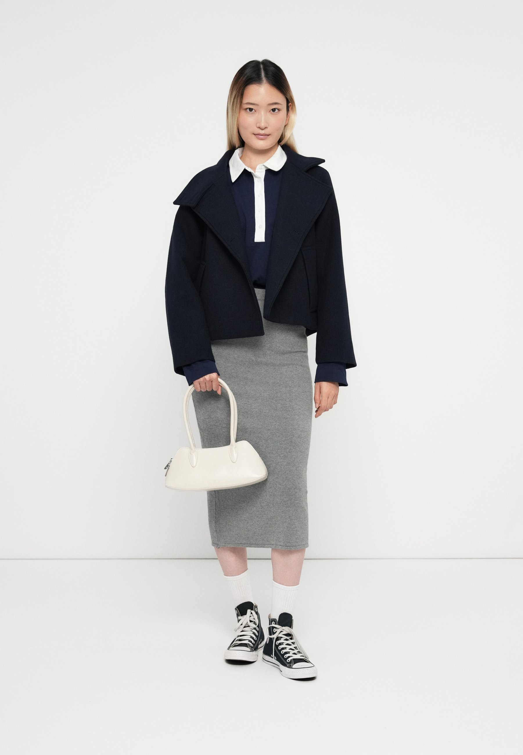 Object OBJRIKI SHORT JACKET - Light jacket - sky captain/dark blue