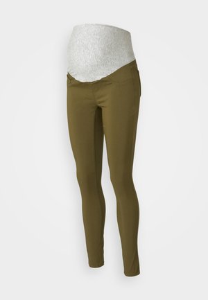 Vero Moda Maternity VMMELVA SKINNY zielony