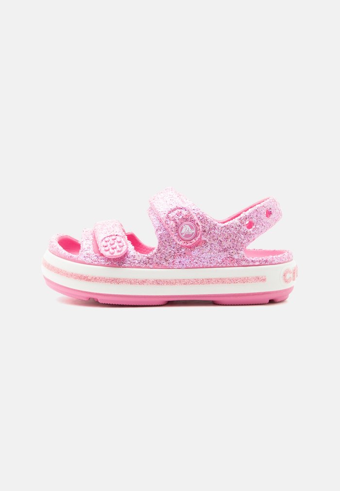 Crocs CROCBAND CRUISER GLITTER - Sandals - pink lemonade