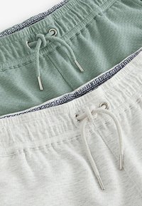 Next 2 PACK  - Pantalon de survêtement - grey sage green texture