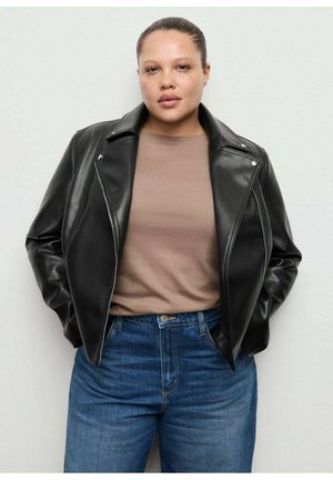 Kunstlederjacke - black