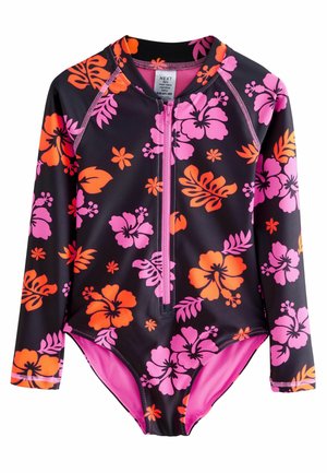 LONG SLEEVED - Badpak - black pink tropical