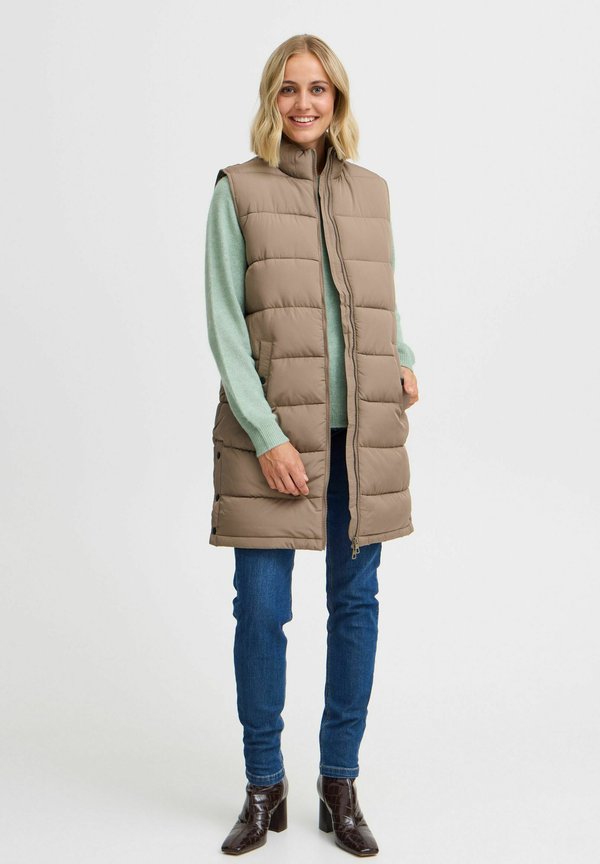 FRMABELLE - Waistcoat - walnut3